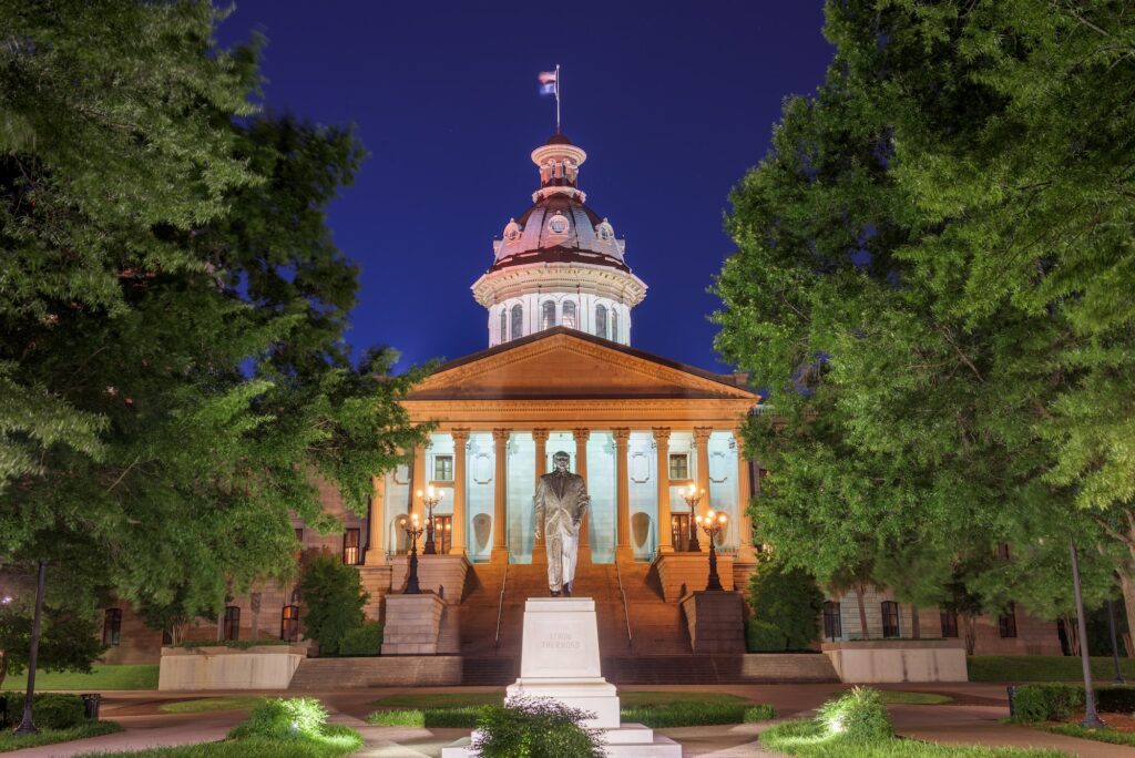 Columbia, South Carolina, USA at the State House