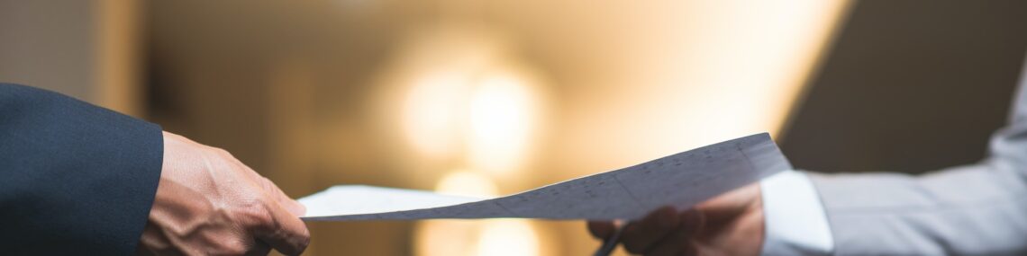 Passing business document